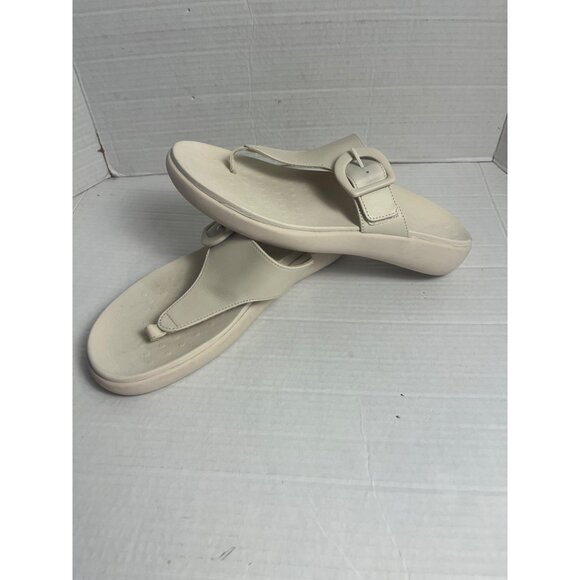 Vionic Activate RX Womens Comfort Flip Flop Sandals Cream Size 11 Wide - Picture 5 of 9